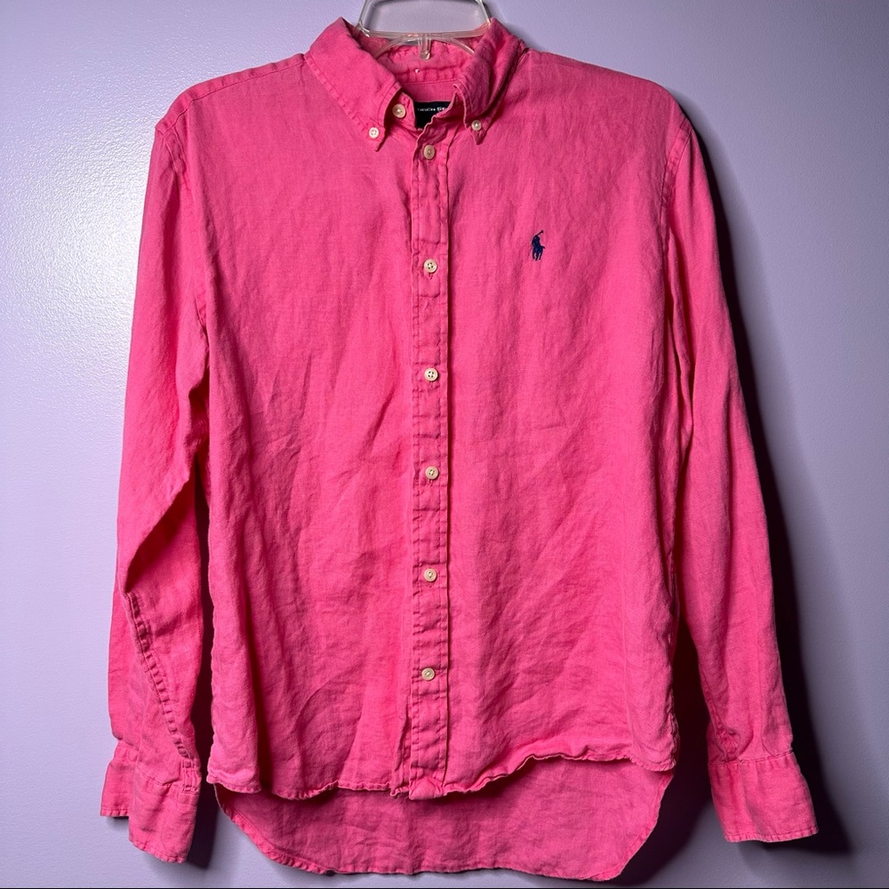 Ralph Lauren Sport 100% Linen Button Up Shirt